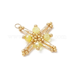 Glass Beaded Pendants&nbsp;PALLOY-MZ01161-01