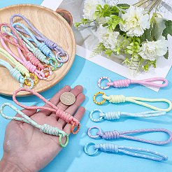 14Pcs 7 Colors Polyester Lanyard Hand Mobile Straps&nbsp;MOBA-SC0001-01