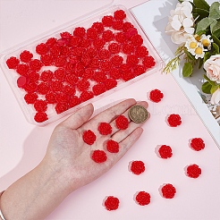 80Pcs Opaque Resin Cabochons&nbsp;CRES-ME0001-07