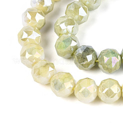 Anti-Tarnish Electroplate Glass Beads Strands&nbsp;GLAA-N010-10mm-12