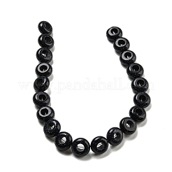 Synthetic Blue Goldstone Beads Strands&nbsp;G-P536-A18-01