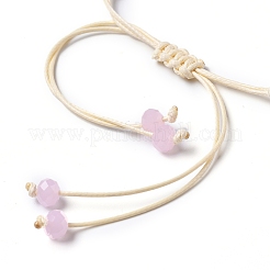 Adjustable Braided Bead Bracelets&nbsp;BJEW-JB05309-M