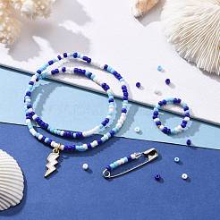6500Pcs 300G 3 Colors Glass Seed Beads&nbsp;SEED-LS0001-03