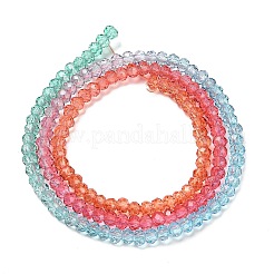Transparent Painted Glass Beads Strands&nbsp;LS-DGLA-A034-T1mm-A11