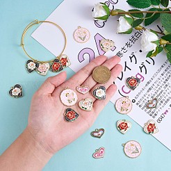24Pcs Alloy Enamel Pendants&nbsp;JX178A