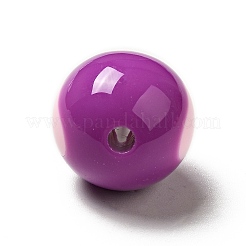 Two Tone Opaque Acrylic Beads&nbsp;SACR-K003-03D