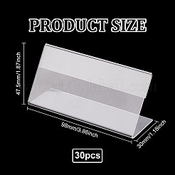 Acrylic Slant Back Price Frame&nbsp;ODIS-WH0043-10B