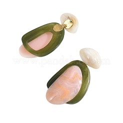 Resin Stud Dangle Earrings for Women&nbsp;WG8231B-01