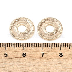 Brass Textured Linking Rings&nbsp;KK-K351-54G