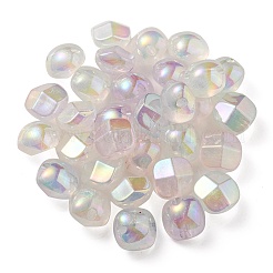 UV Plating Luminous Transparent Acrylic Beads&nbsp;OACR-P010-01