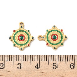 304 Stainless Steel Enamel Pendants&nbsp;STAS-I351-19G