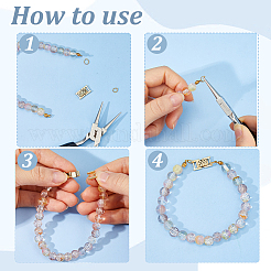 12Pcs 2 Colors Brass Watch Band Clasps&nbsp;KK-DC0005-02