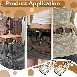 2 Bags 2 Colors Alloy Buckles&nbsp;AJEW-BC0009-25