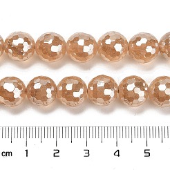 Electroplated Natural Quartz Round Beads Strands&nbsp;G-L598-A02-03A