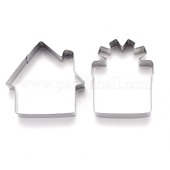 Non-Tarnish Stainless Steel Christmas Theme Mixed Pattern Cookie Candy Food Cutters Molds&nbsp;DIY-H142-14P