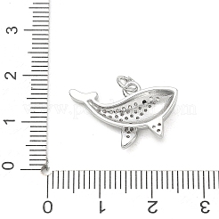 Brass Micro Pave Black Cubic Zirconia Pendants&nbsp;CU-CBA3F77-01P
