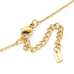 Ion Plating(IP) 304 Stainless Steel Cable Chain Necklace&nbsp;NJEW-A027-03G