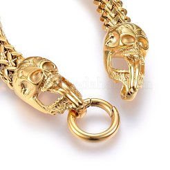 304 Stainless Steel Mesh Bracelets&nbsp;BJEW-L631-35G