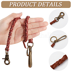 Braided Leather Cord Tassel Pants Chains&nbsp;AJEW-WH20054-182AB-01
