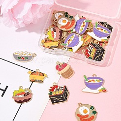 30Pcs 7 Styles Alloy Enamel Pendants&nbsp;ENAM-FS0003-22