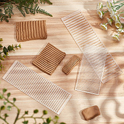 3Pcs 3 Style Transparent Acrylic Clay Tool&nbsp;TACR-PH0001-61
