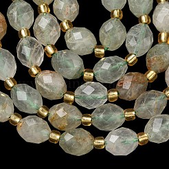 Natural Green Rutilated Quartz Beads Strands&nbsp;G-F809-A05-01