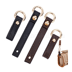 4Pcs 2 Colors Imitation Leather Suspension Clasps&nbsp;PURS-PH0001-31