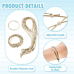 Adjustable Korean Waxed Polyester Cord Necklace & Bracelet Sets&nbsp;SJEW-TAC00008