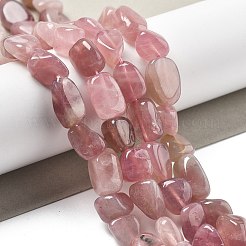 Natural Madagascar Rose Quartz Beads Strands&nbsp;G-C179-F01-01