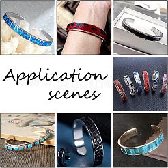 1Pc 304 Stainless Steel Grooved Bangles&nbsp;FIND-UN0043-39M