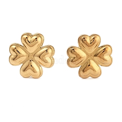 Ion Plating(IP) 304 Stainless Steel Stud Earrings for Women&nbsp;EJEW-G397-01G