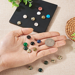 20Pcs Natural & Synthetic Mixed Gemstone Cabochons&nbsp;G-TA0002-76B