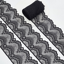 Nylon Embroidery Fan Ribbon&nbsp;OCOR-WH0078-181