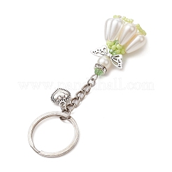 Acrylic Imitation Pearl Keychain&nbsp;KEYC-MZ00030-04
