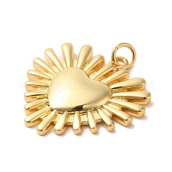 Rack Plating Valentine's Day Brass Pendants&nbsp;KK-G488-06G