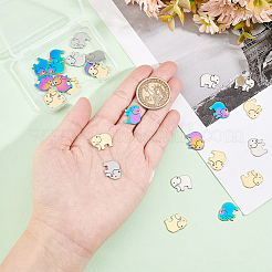 30Pcs 3 Colors 304 Stainless Steel Charms&nbsp;STAS-DC0011-92
