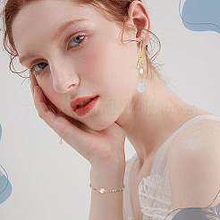 64Pcs 8 Styles Brass Pave Clear Cubic Zirconia Connector Charms&nbsp;KK-ME0004-10