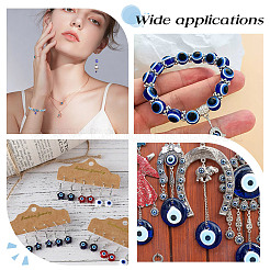 60Pcs 5 Colors Handmade Evil Eye Lampwork Beads&nbsp;LAMP-NB0002-19