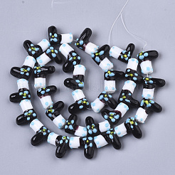 Handmade Lampwork Beads Strands&nbsp;LAMP-R142-04A