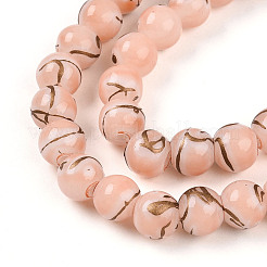Baking Paint Glass Beads&nbsp;X1-DGLA-N010-8mm-02