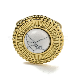 Ion Plating(IP) 304 Stainless Steel Open Cuff Rings&nbsp;RJEW-C079-16G