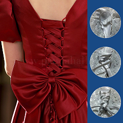 6M Polyester Satin Ribbons&nbsp;OCOR-WH0082-66A