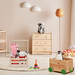 1 Bag Wooden Storage Box for Baby Products&nbsp;DJEW-UN0001-06