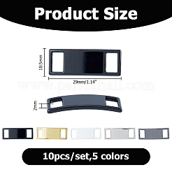 10Pcs 5 Colors Alloy Shoe Buckle&nbsp;FIND-HS0002-49