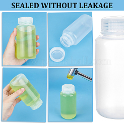 Plastic Empty Refillable Wide-mouth Bottle&nbsp;AJEW-WH0314-610B