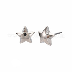 Star Stud Earrings for Women&nbsp;EJEW-S213-03A-01S-RS