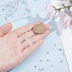 60Pcs 5 Styles 925 Sterling Silver Spacer Beads&nbsp;STER-WR0001-05