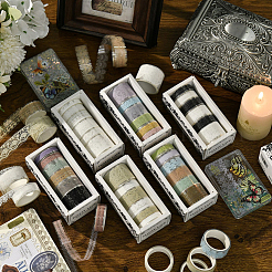 1Bag Lace Patterns PET Floral Decorative Tape Set&nbsp;AJEW-SP0002-74E