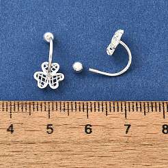 S999 Fine Silver Stud Earrings&nbsp;EJEW-A127-01S