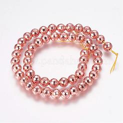 Grade AA Non-Magnetic Synthetic Hematite Bead Strands&nbsp;G-G652-15RG